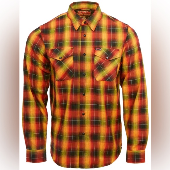 DIXXON Tops - Dixxon Flannel Women Hatebreed Perseverance Snap Button Shirt ~ Size Medium